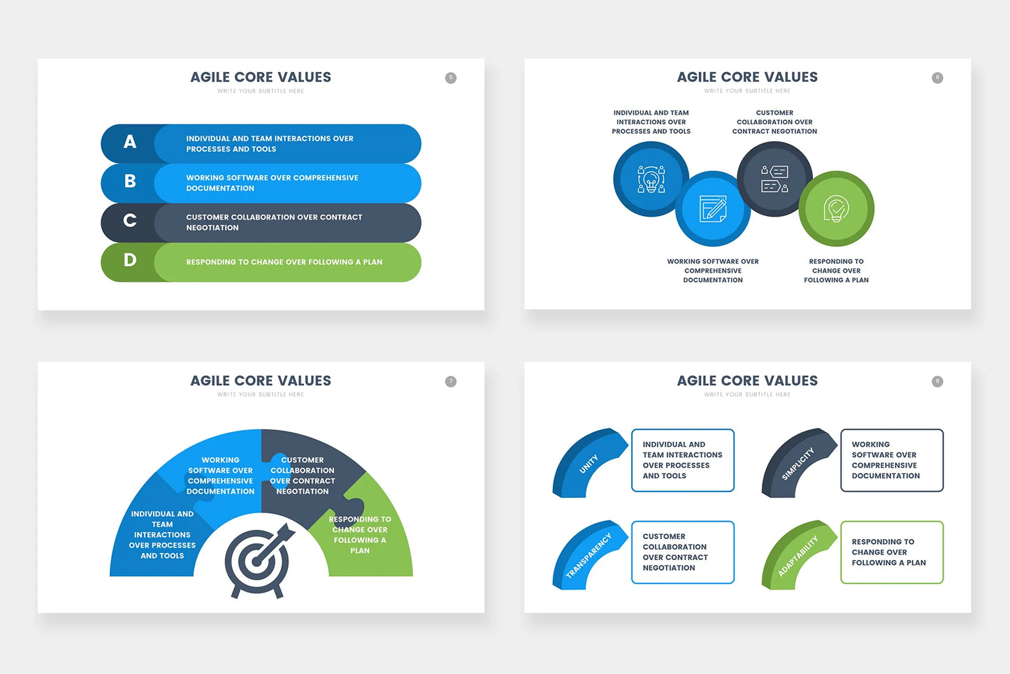 Agile Infographic Templates PowerPoint slides