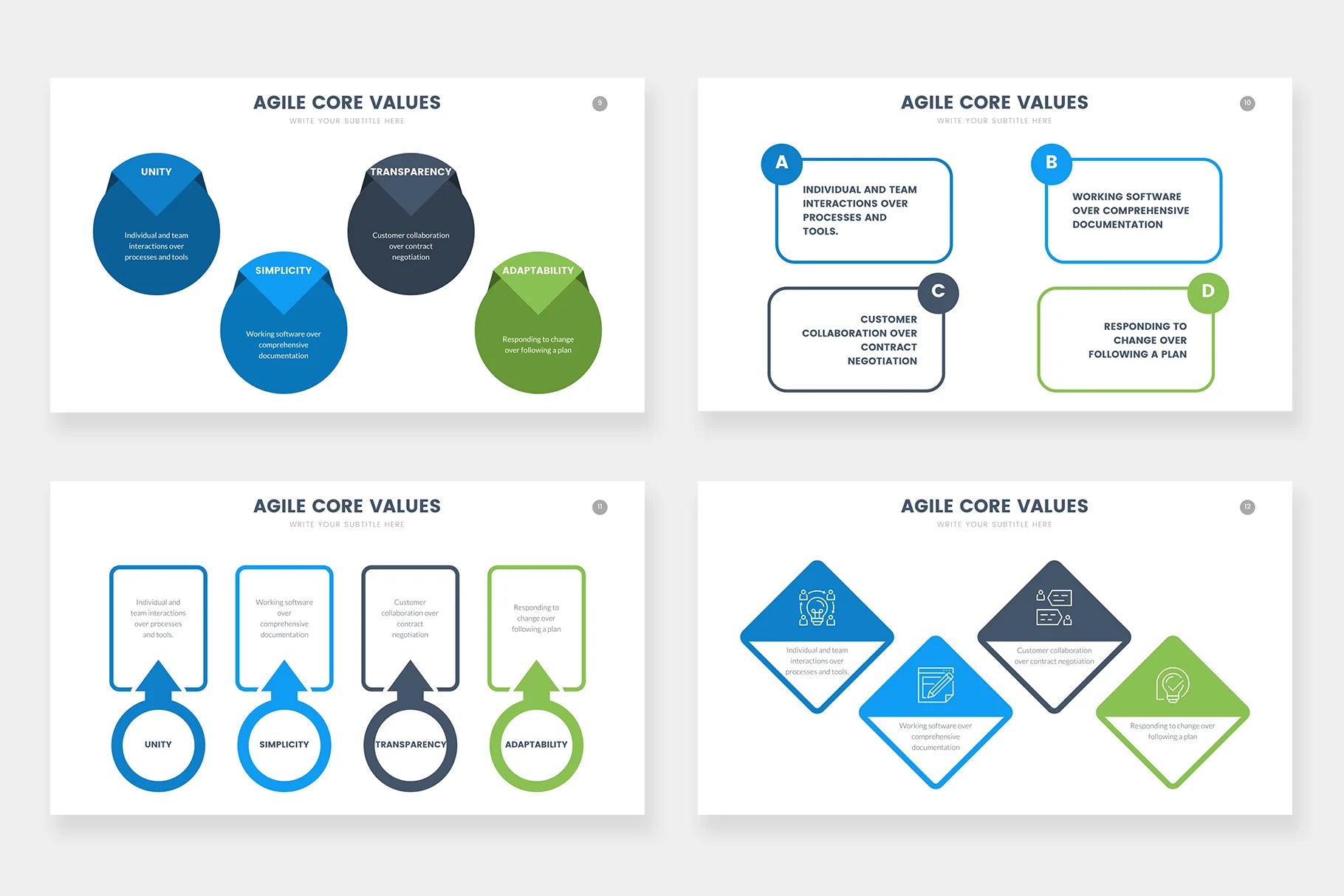 Agile Infographic Templates PowerPoint slides