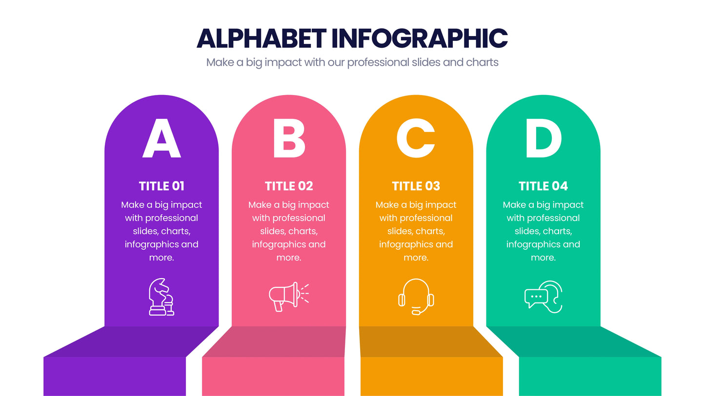 Alphabet Infographic templates