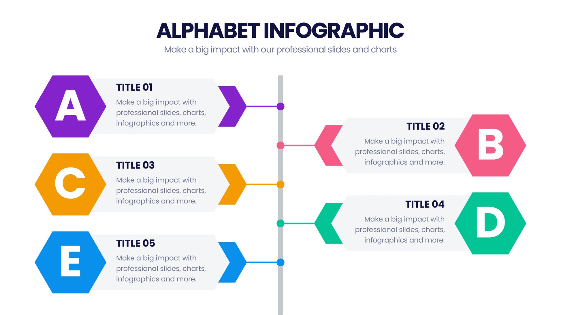 Alphabet Infographic templates