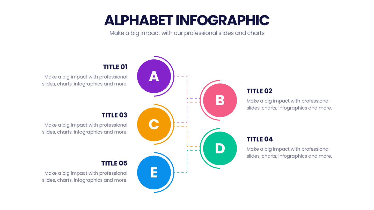 Alphabet Infographics template