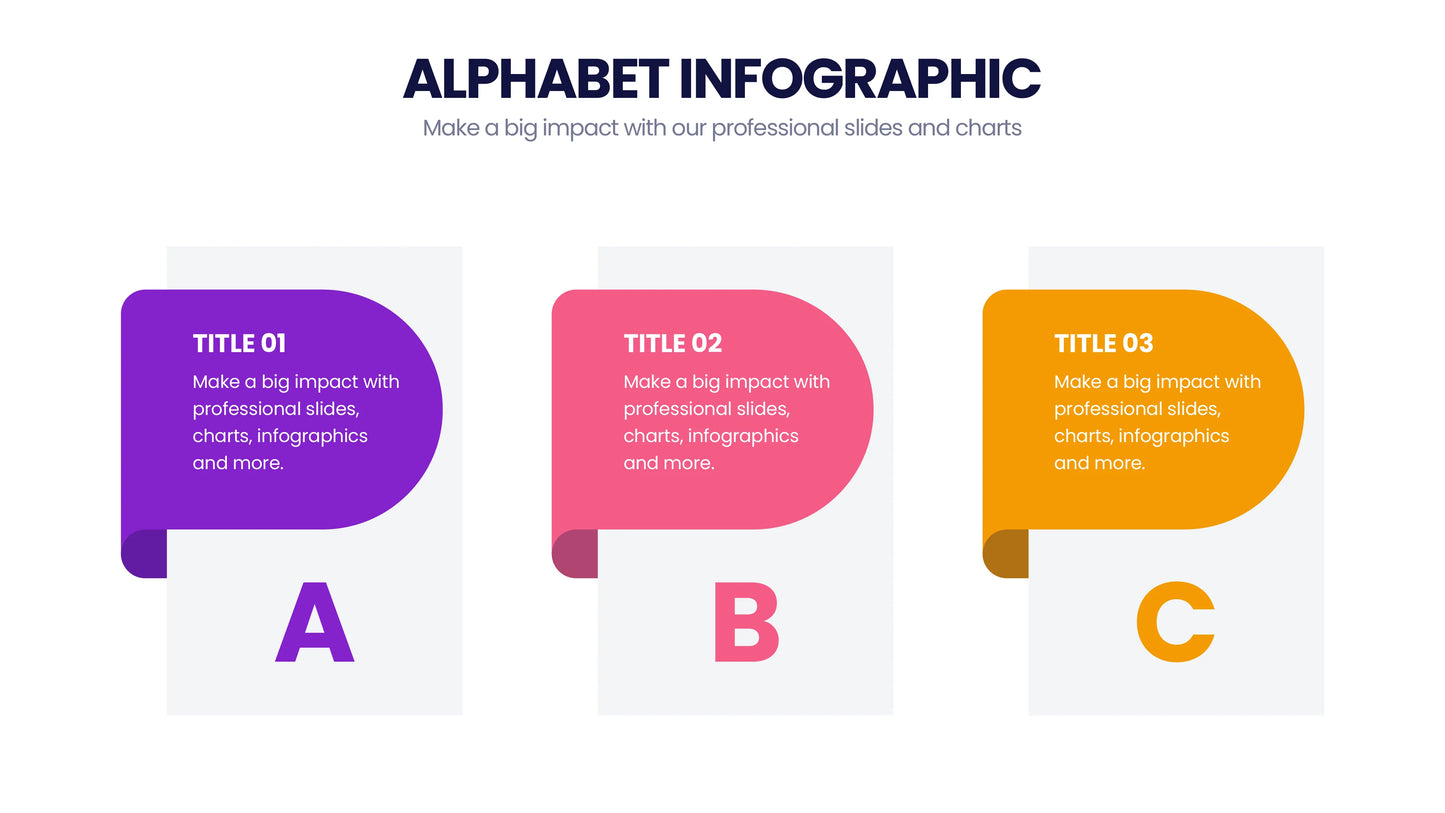 Alphabet Infographic templates