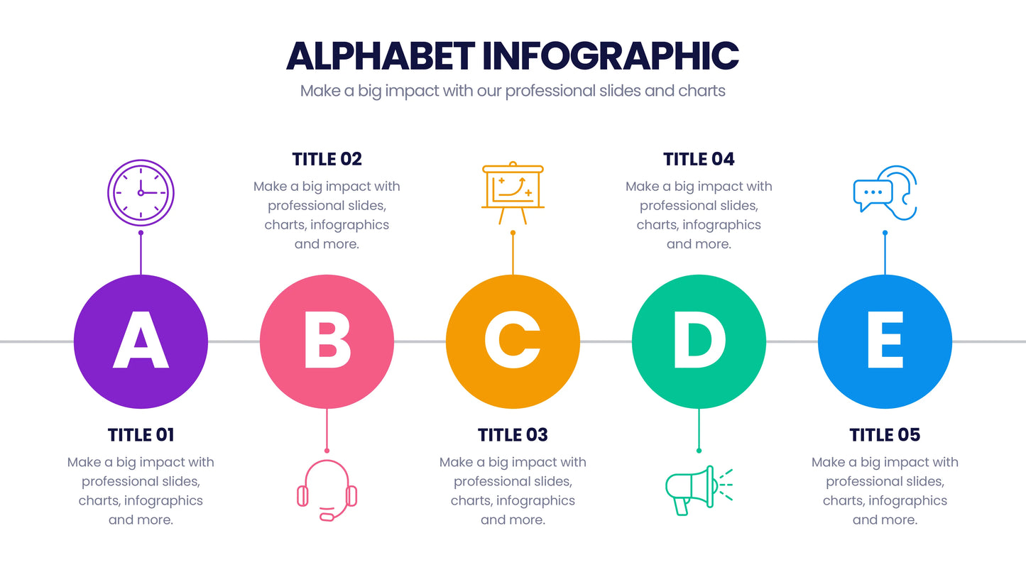 Alphabet Infographic templates