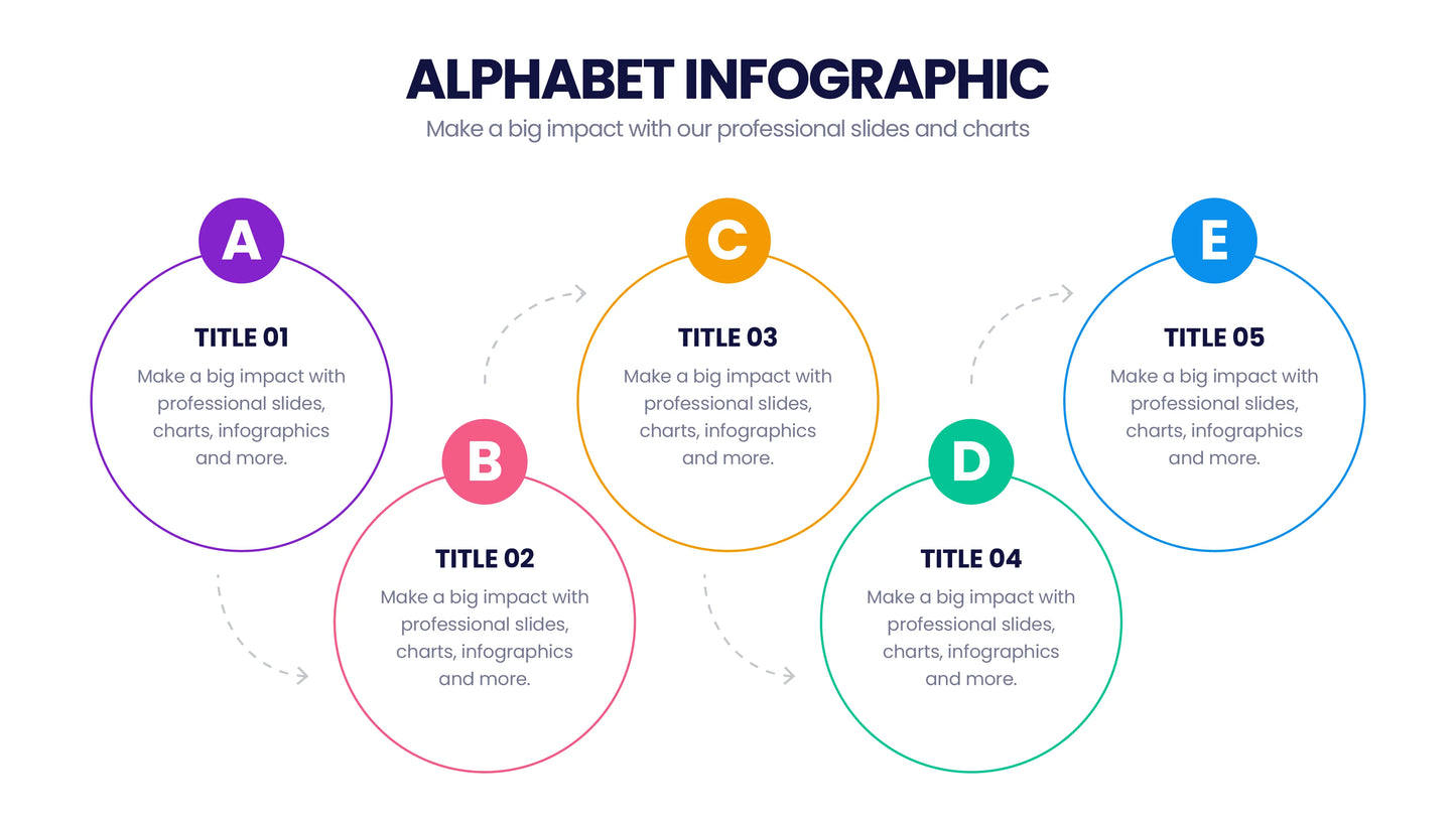 Alphabet Infographic templates