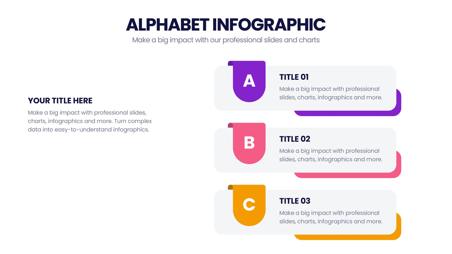 Alphabet Infographic templates