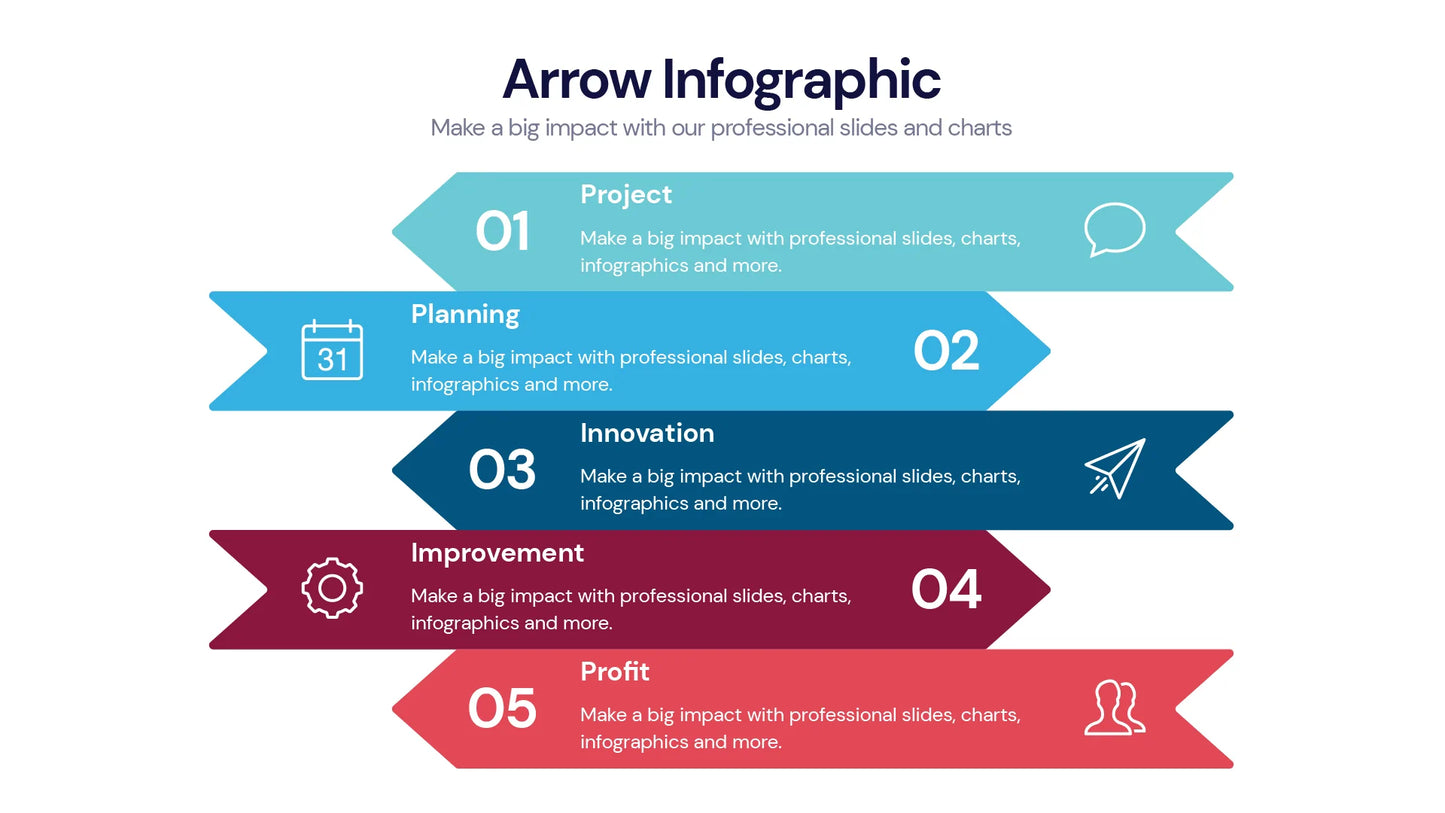 Arrow  Infographic templates