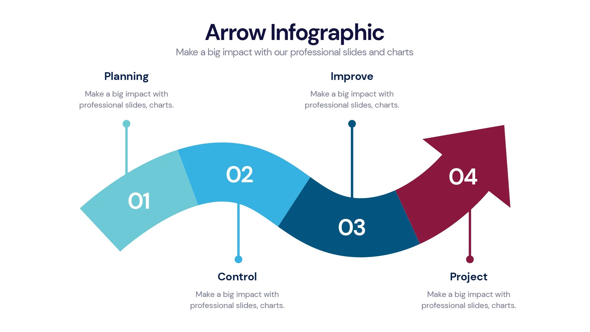 Arrow Infographics template