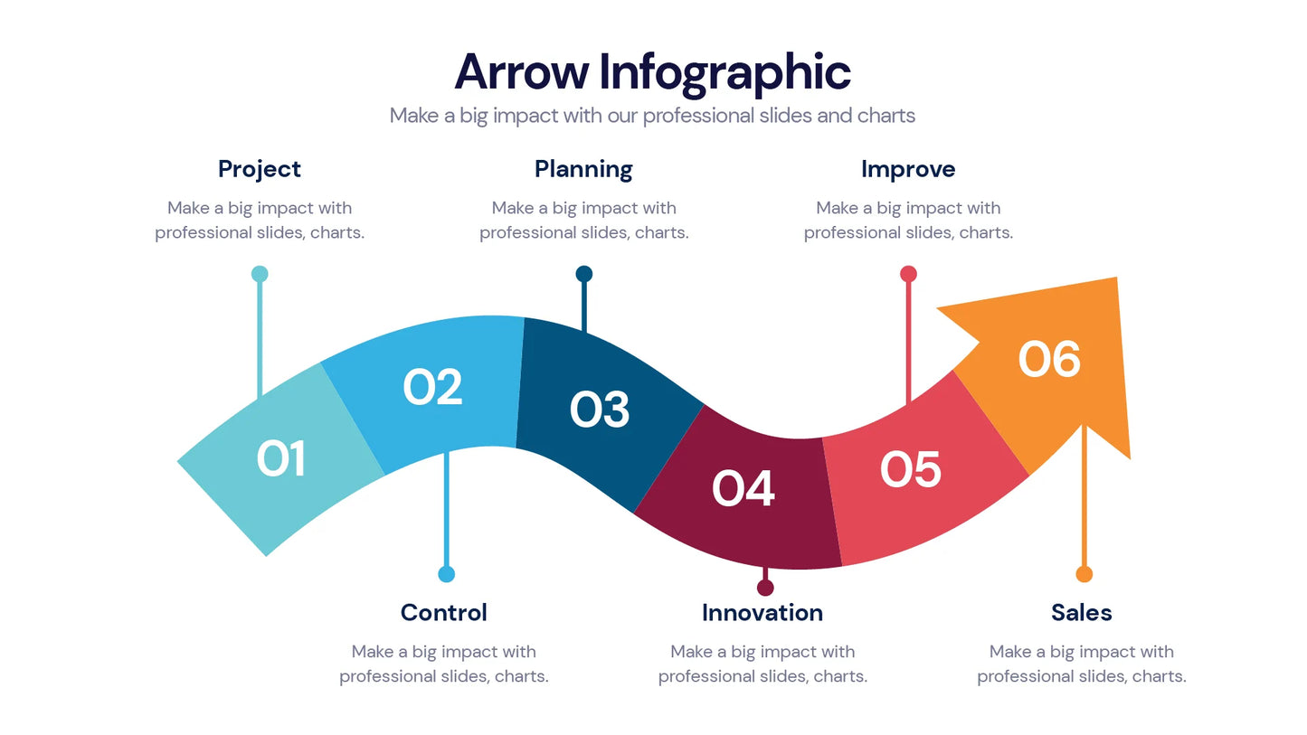 Arrow Infographic Templates PowerPoint slides