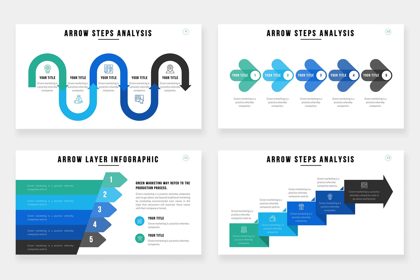 Arrow Infographics template