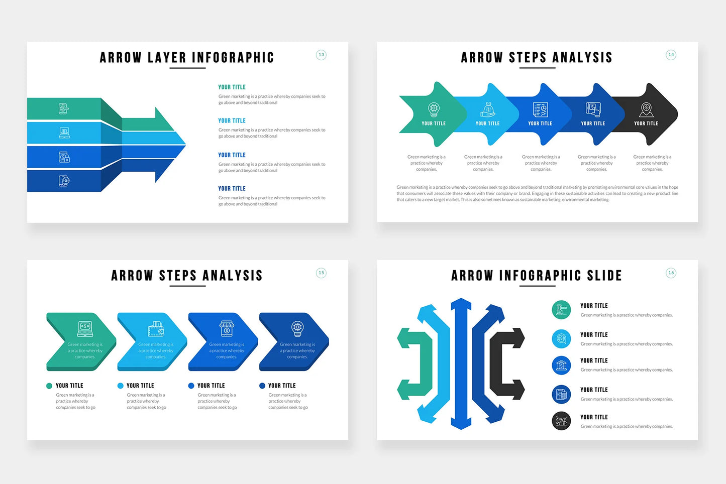 Arrow Infographics PowerPoint templates