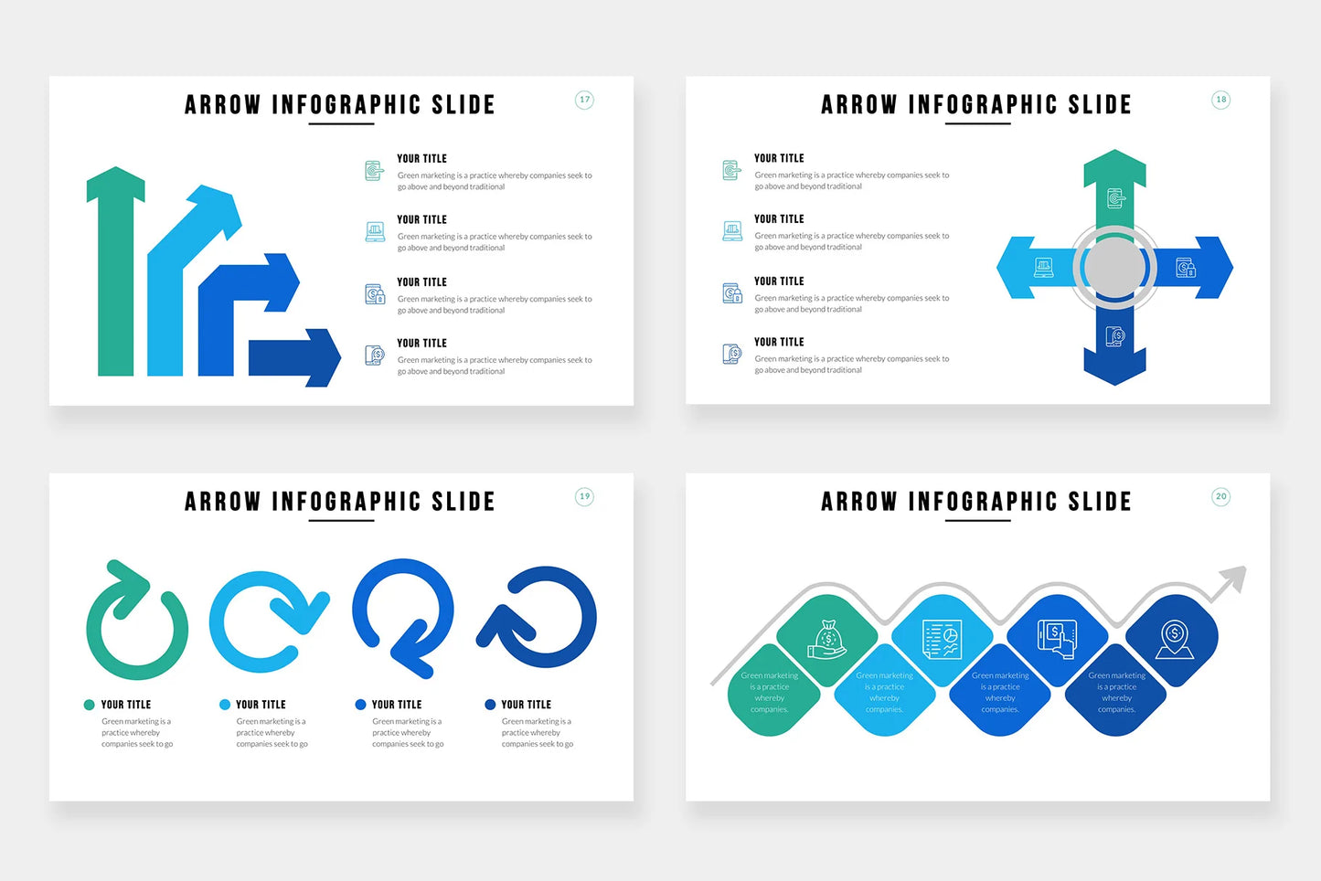 Arrow Infographic Templates PowerPoint slides