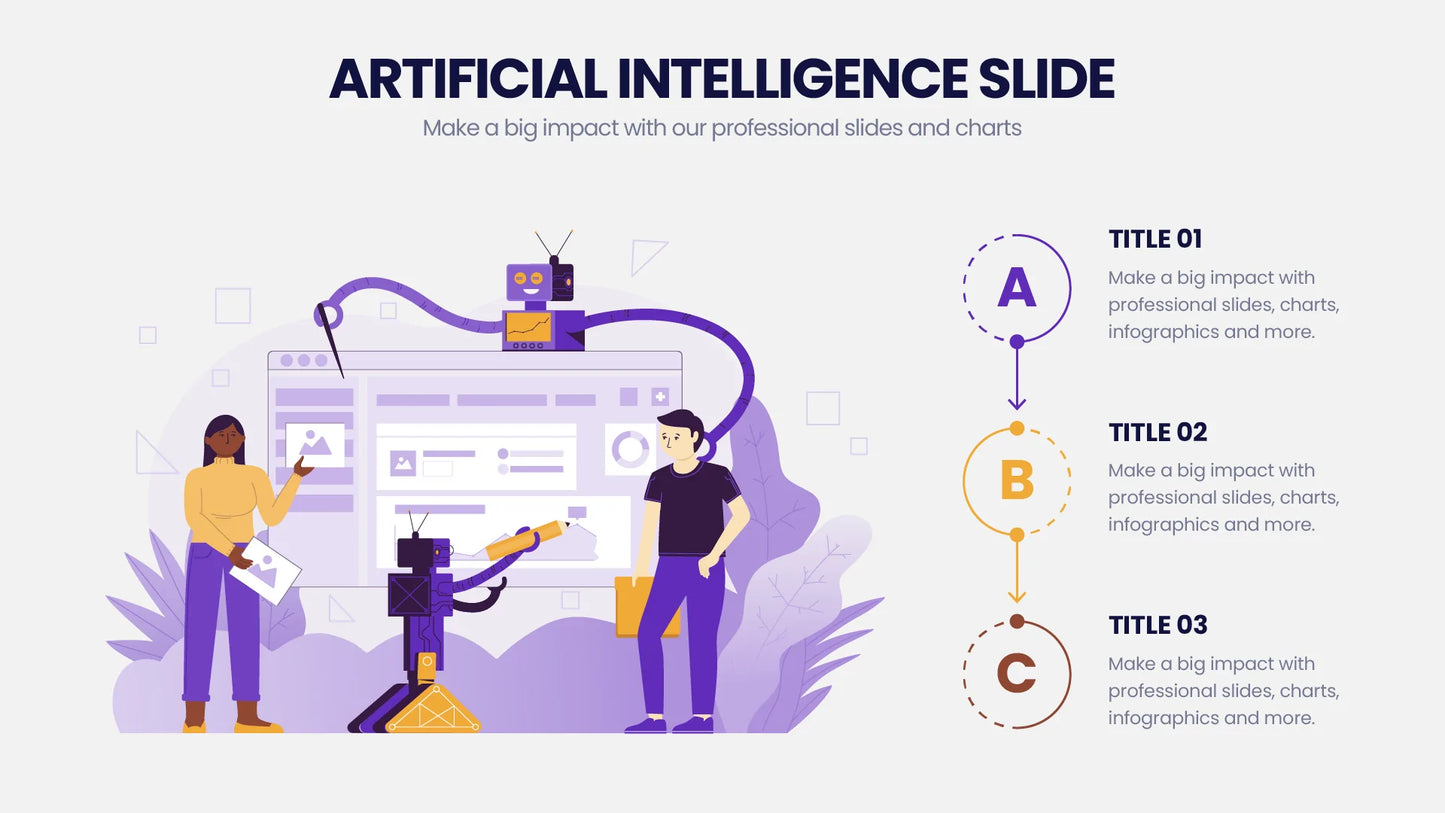 Artificial Intelligence Infographics template