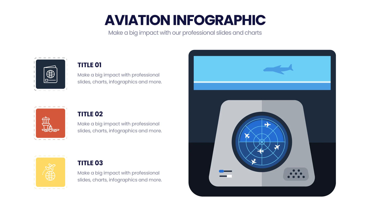 Aviation  Infographics template