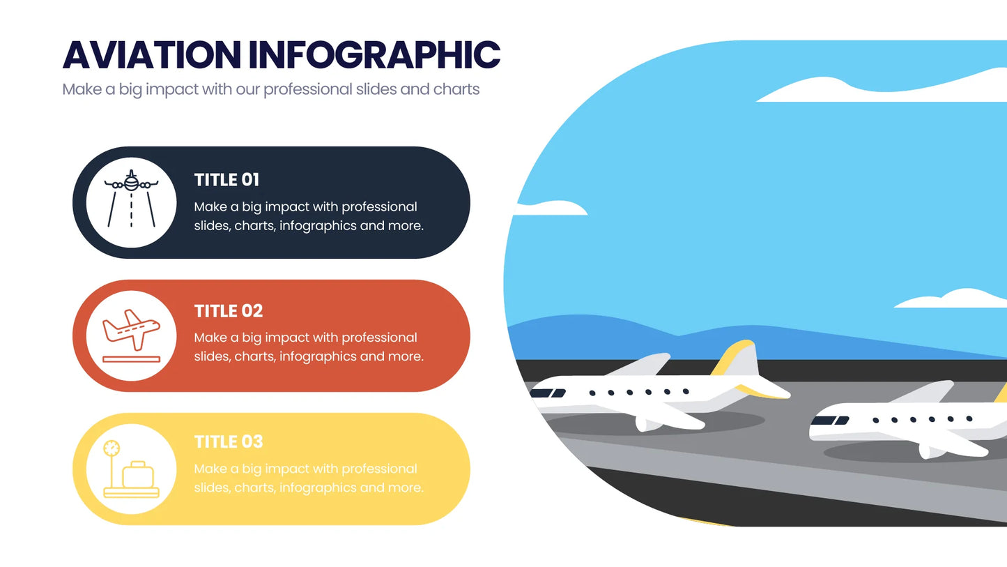 Aviation  Infographics template