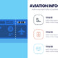 Aviation  Infographics template