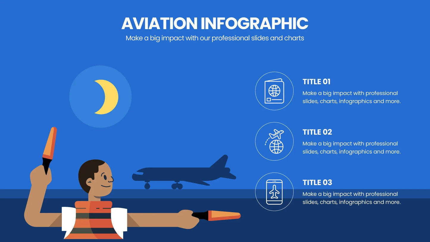Aviation Infographics PowerPoint templates