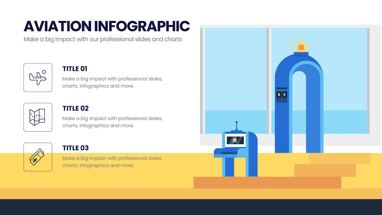 Aviation Infographic Templates PowerPoint slides