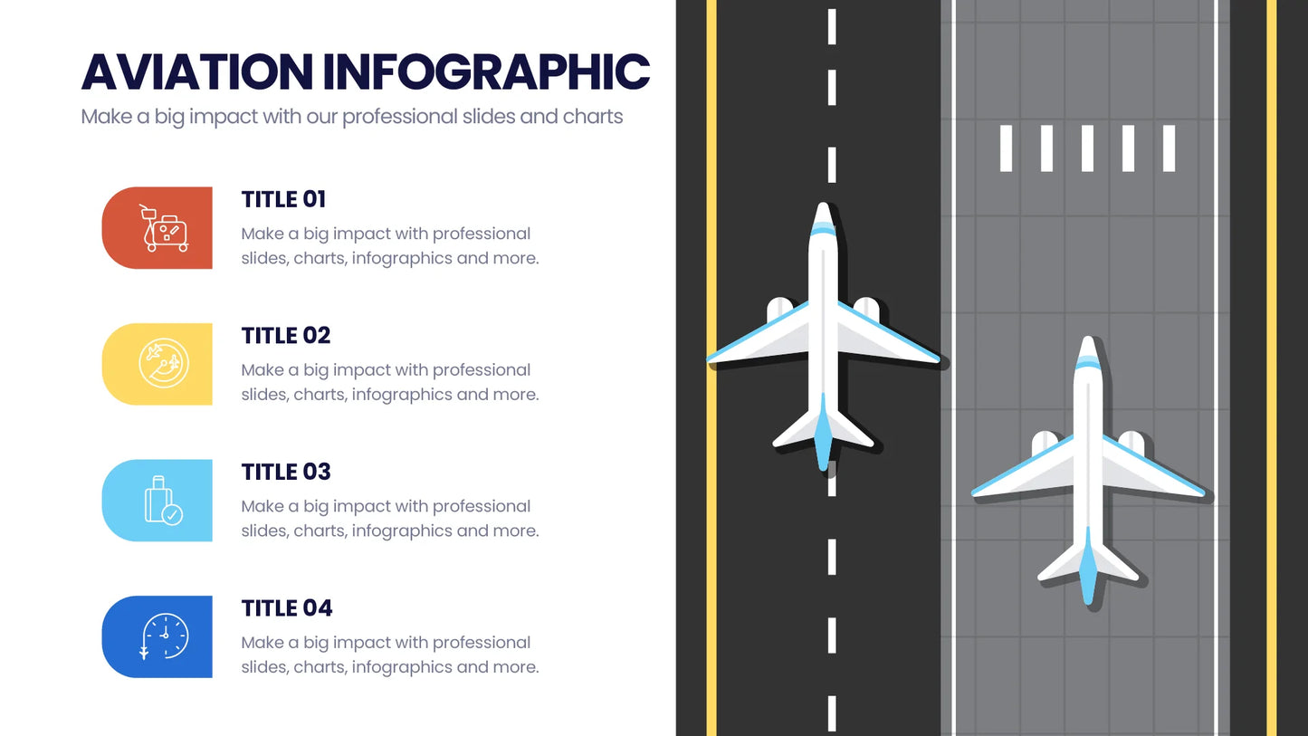 Aviation Infographic Templates PowerPoint slides