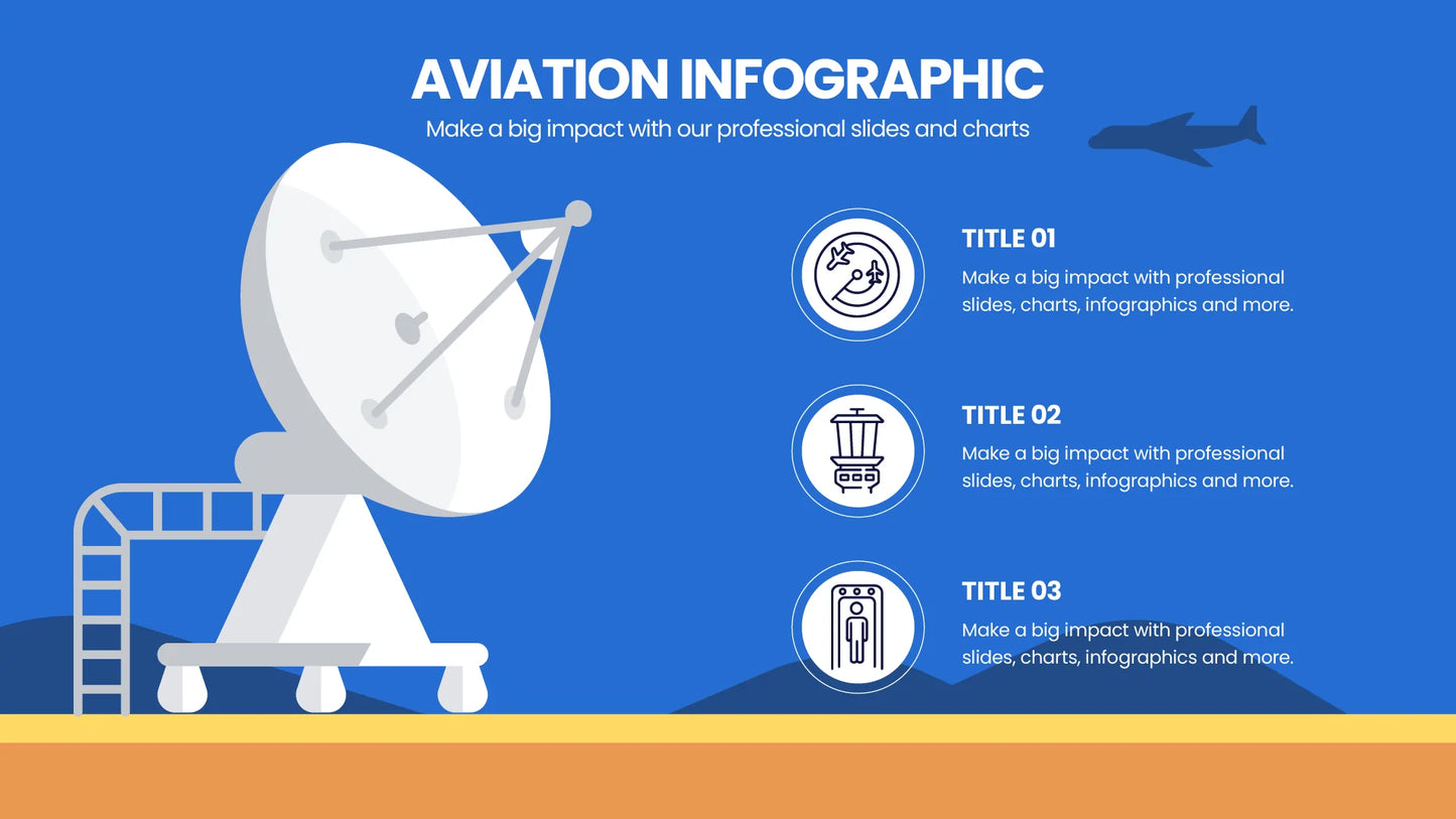 Aviation Infographics PowerPoint templates