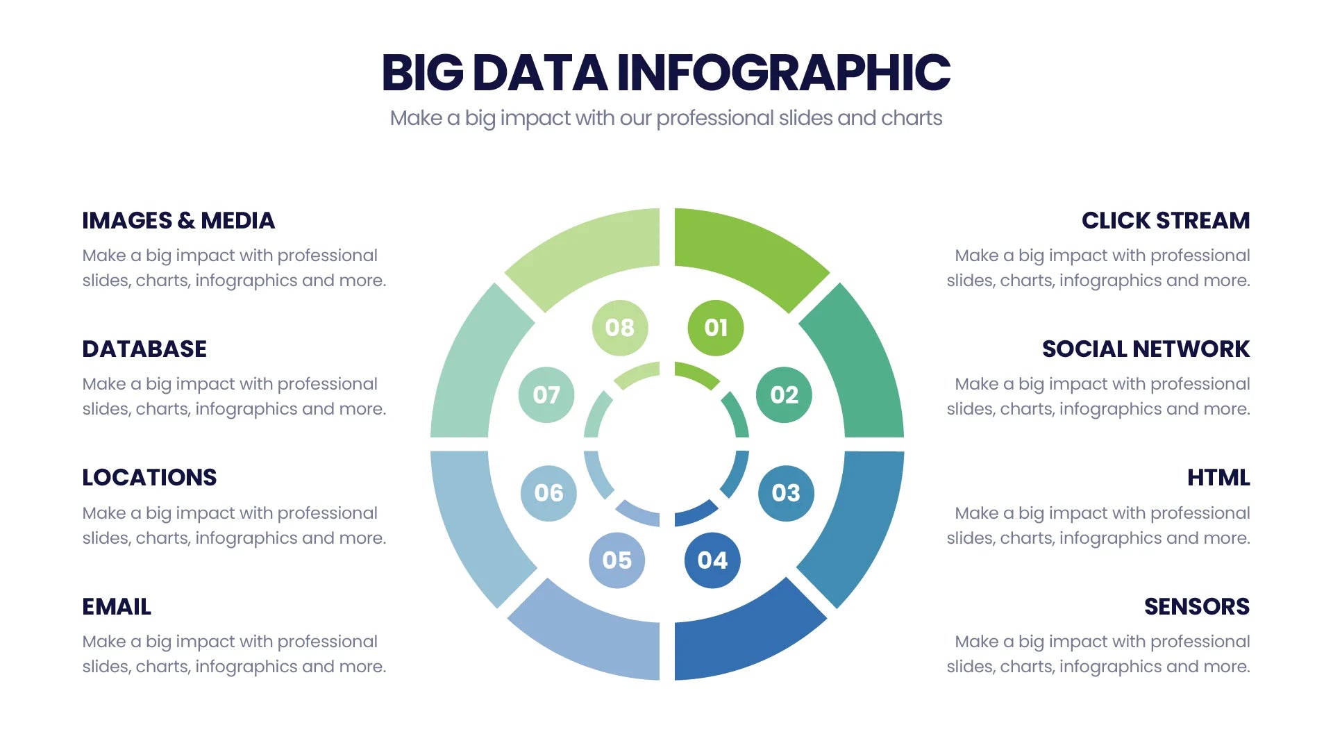 Big Data  Infographics PowerPoint templates