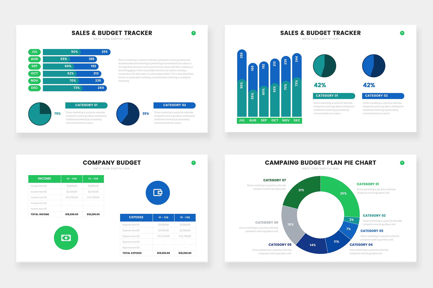 Budget   Infographic Templates PowerPoint slides