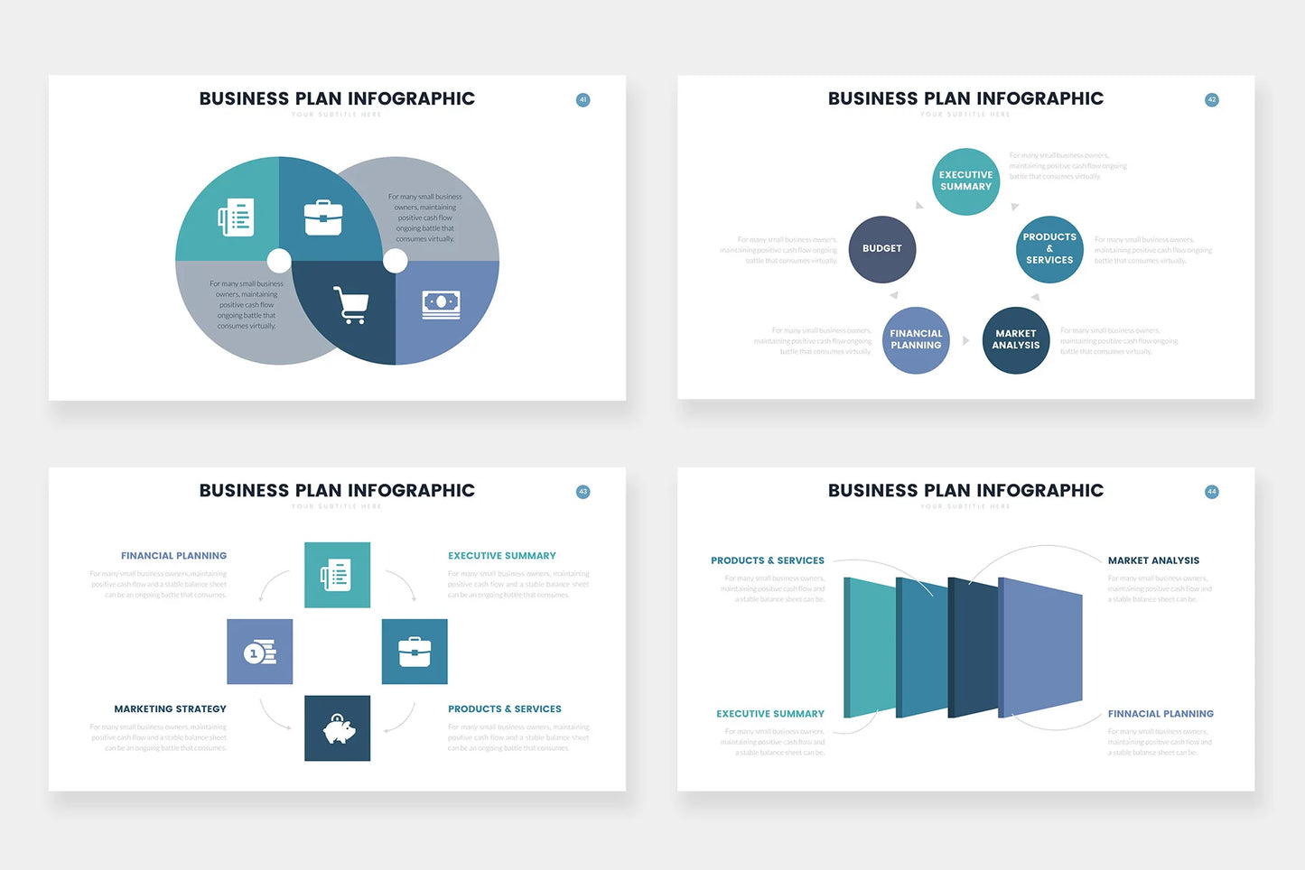 Business Plan Infographics template