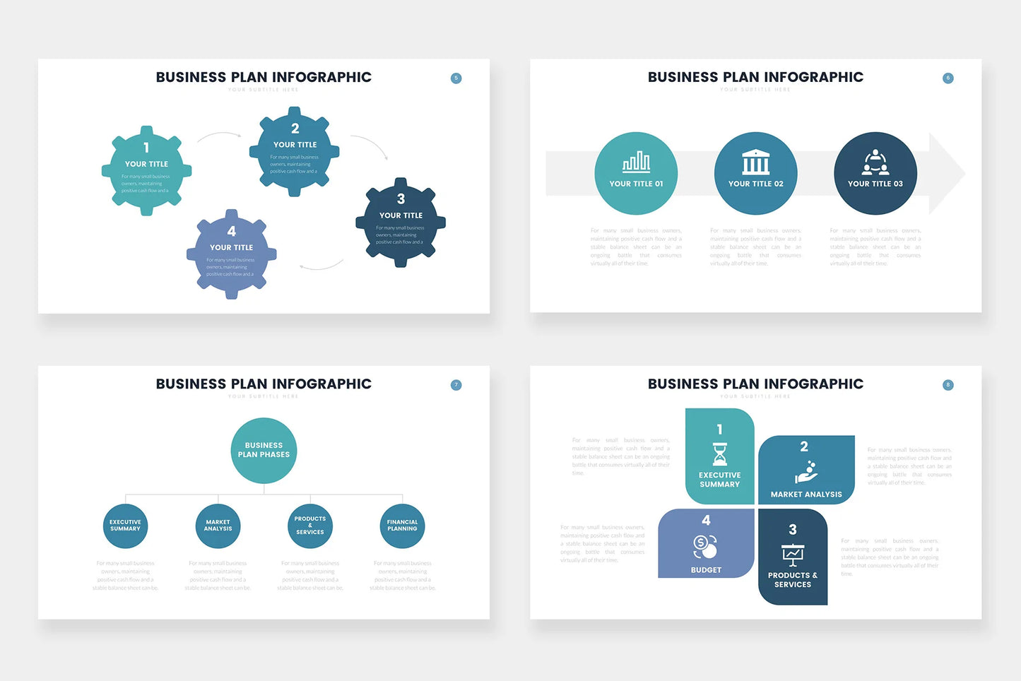 Business Plan Infographics PowerPoint templates