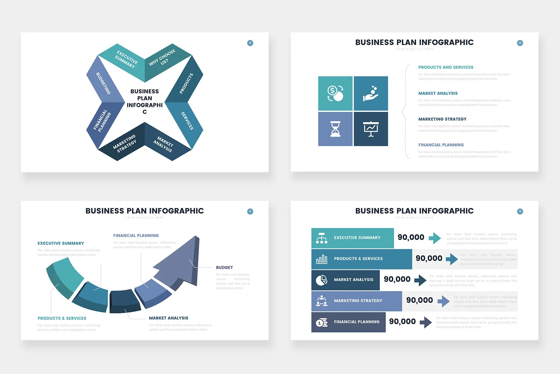 Business Plan Infographics PowerPoint templates