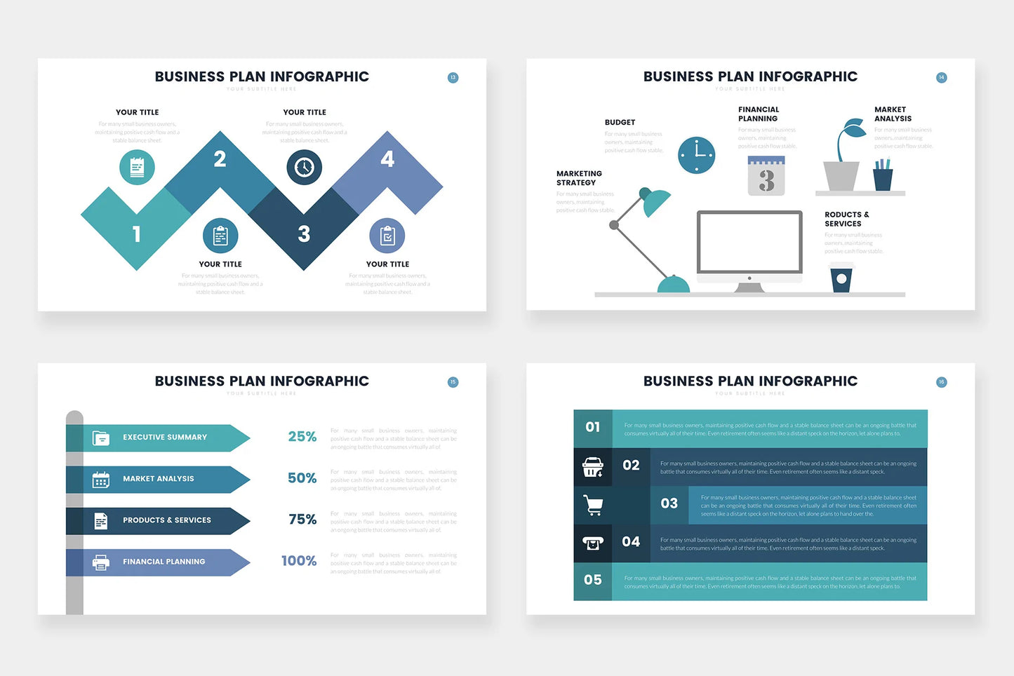 Business Plan Infographics PowerPoint templates