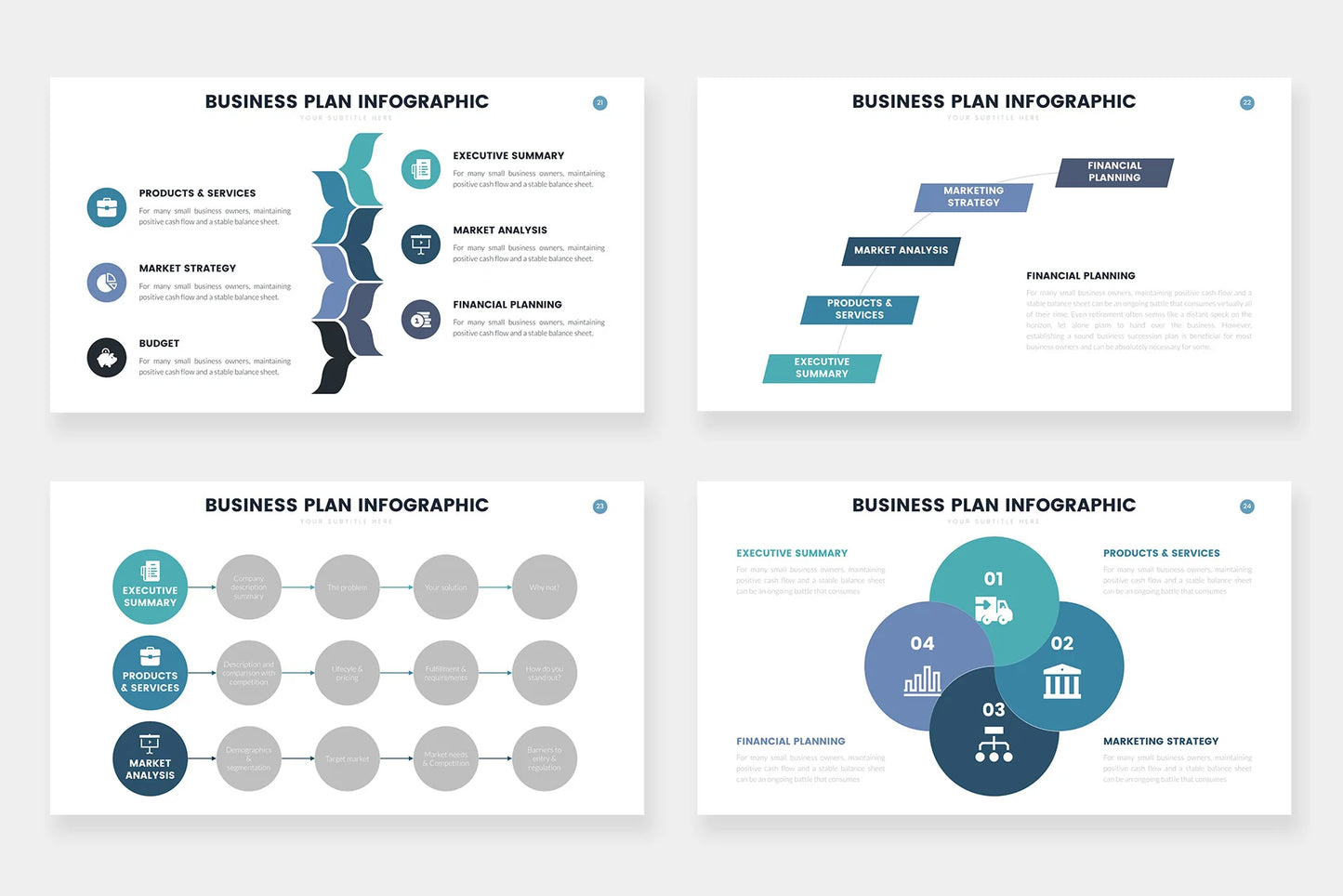 Business Plan Infographics template