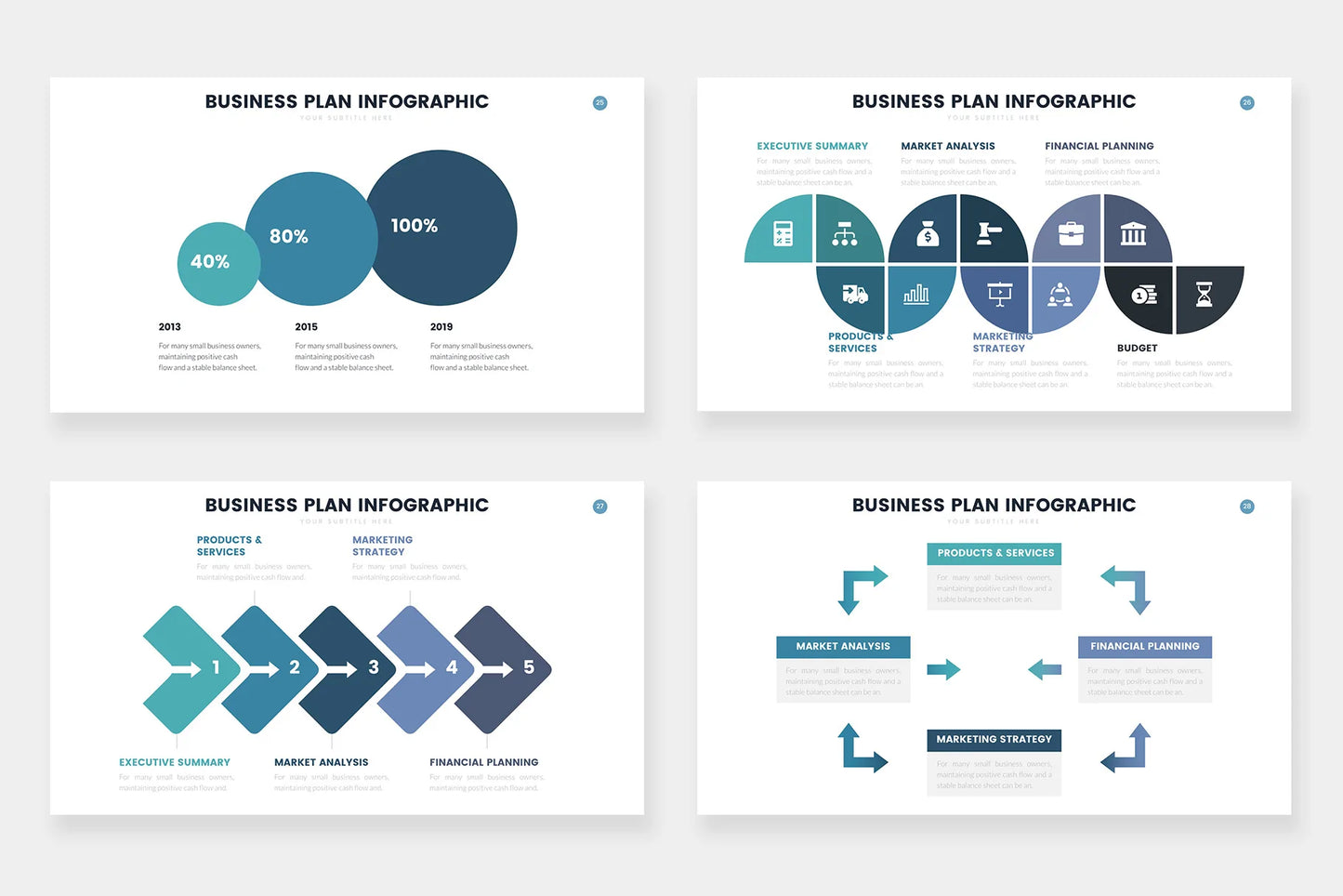 Business Plan Infographics template