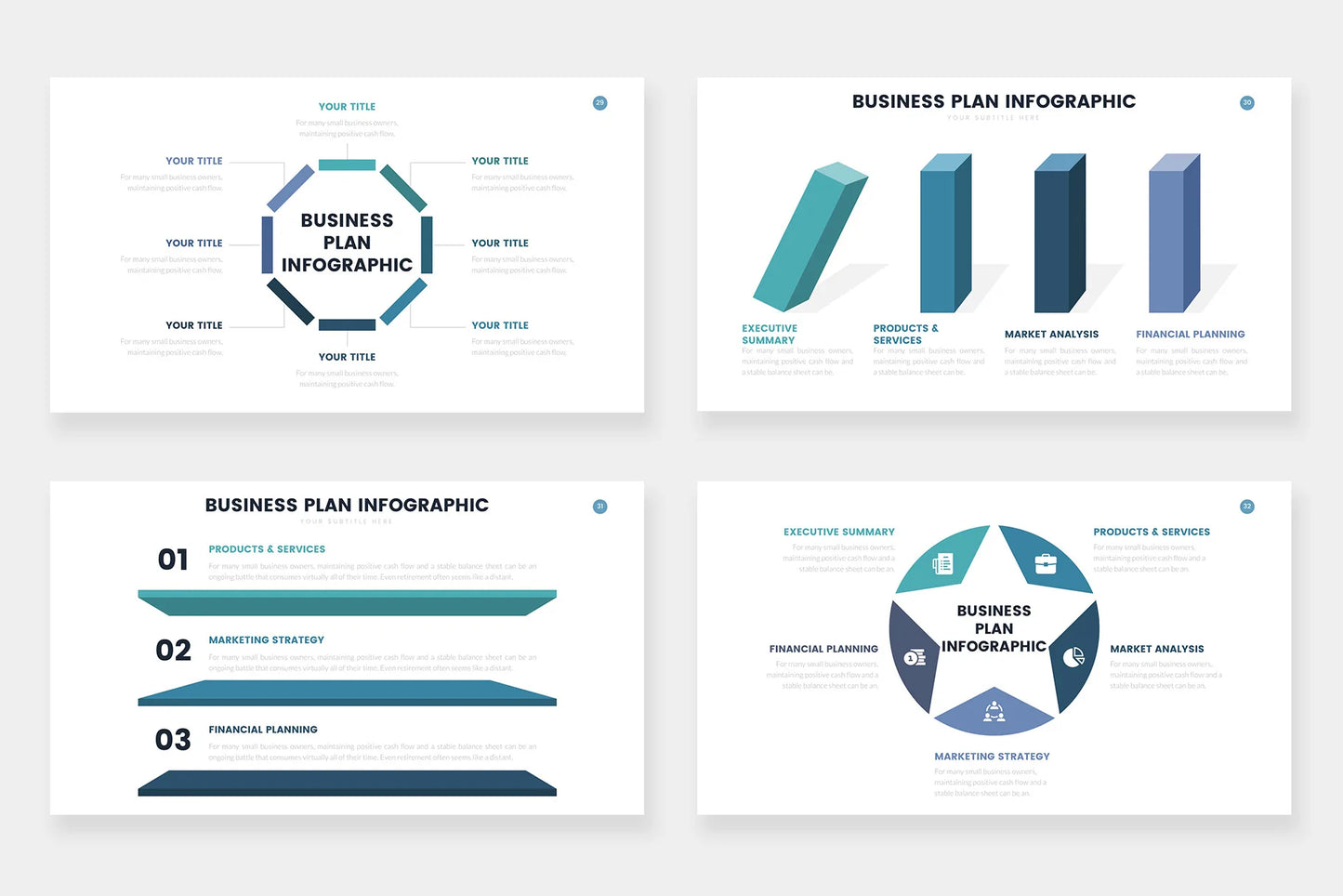 Business Plan Infographics template