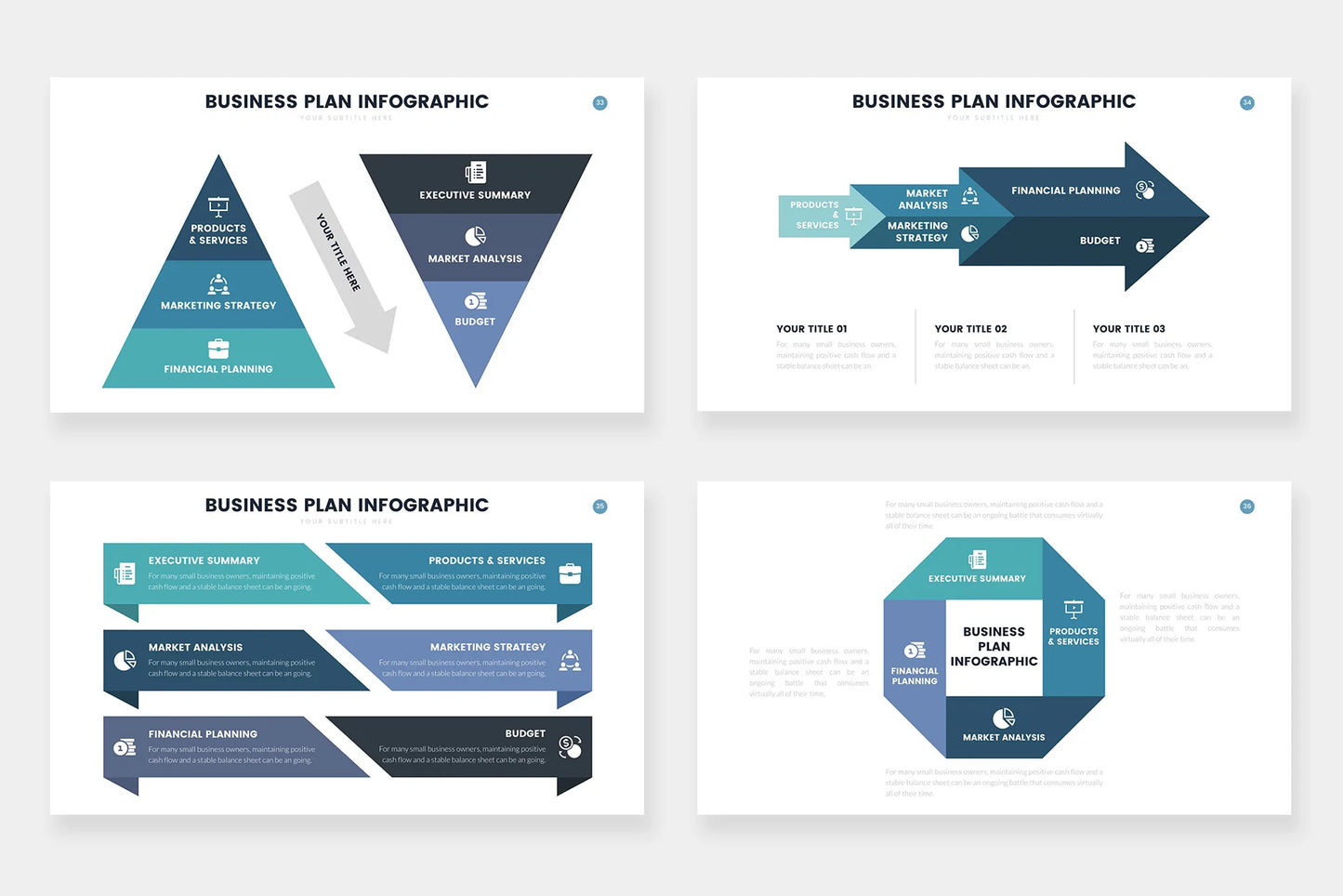 Business Plan Infographics template