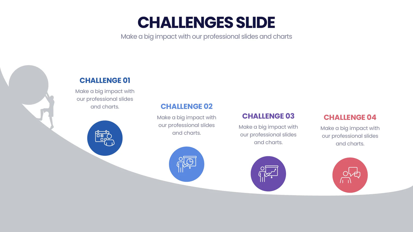 Challenges Infographic Templates PowerPoint slides