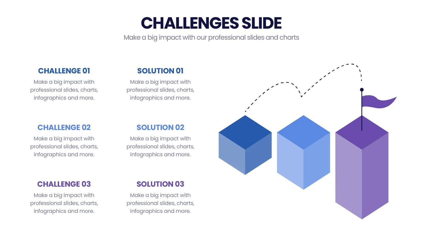 Challenges Infographic Templates PowerPoint slides