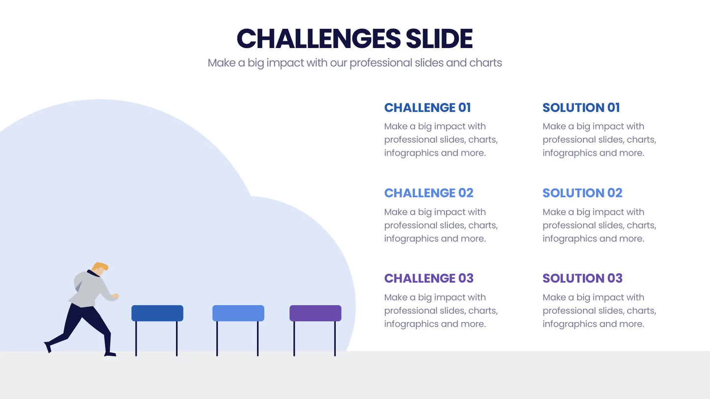 Challenges Infographic Templates PowerPoint slides