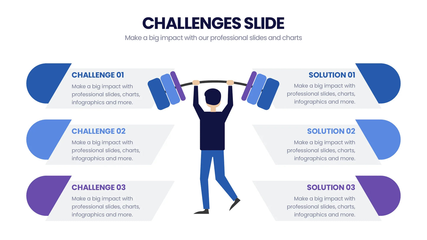 Challenges Infographic Templates PowerPoint slides