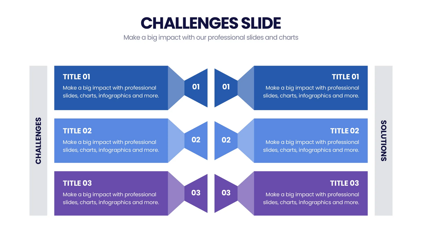 Challenges Infographic Templates PowerPoint slides