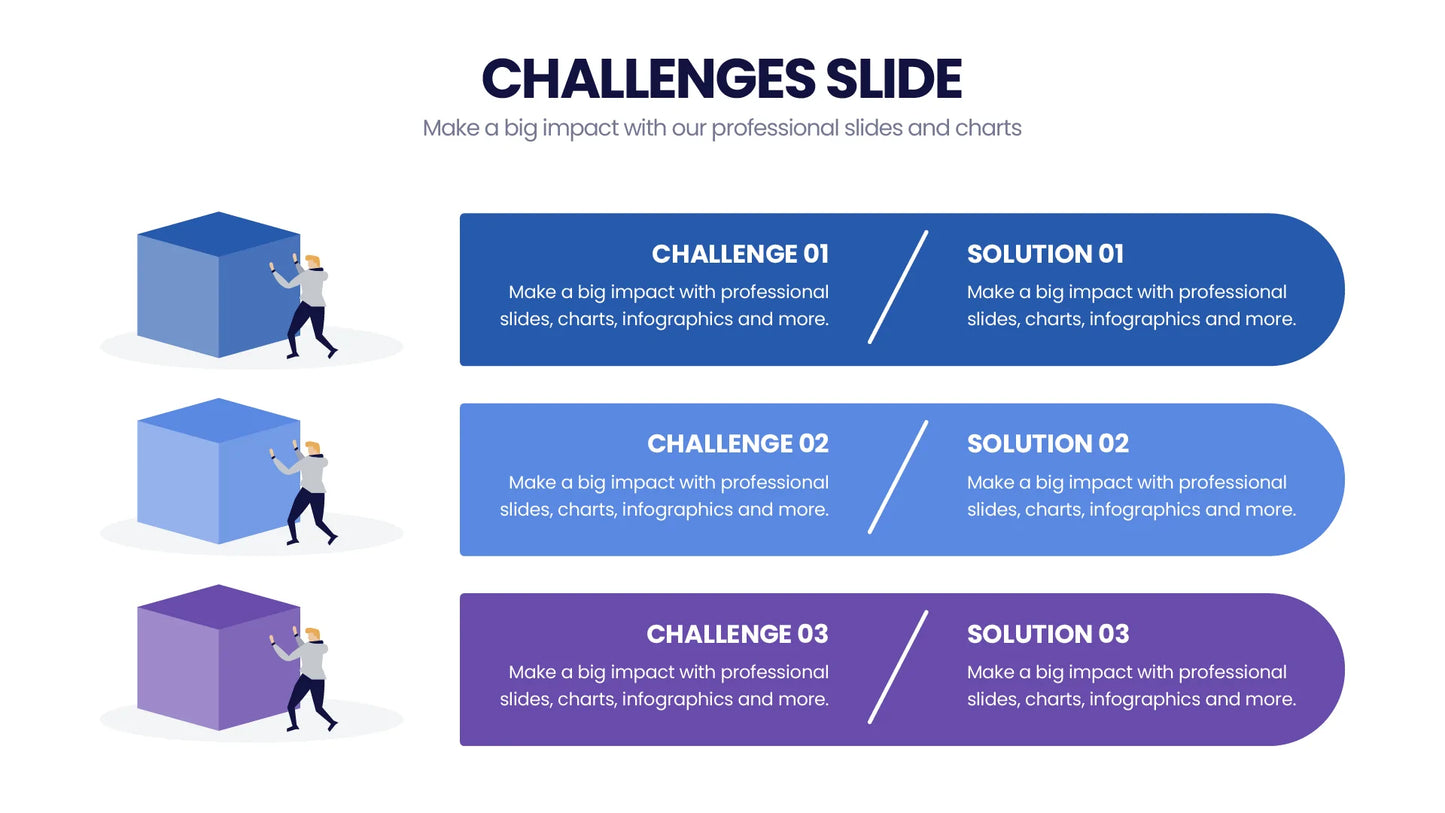 Challenges Infographic Templates PowerPoint slides