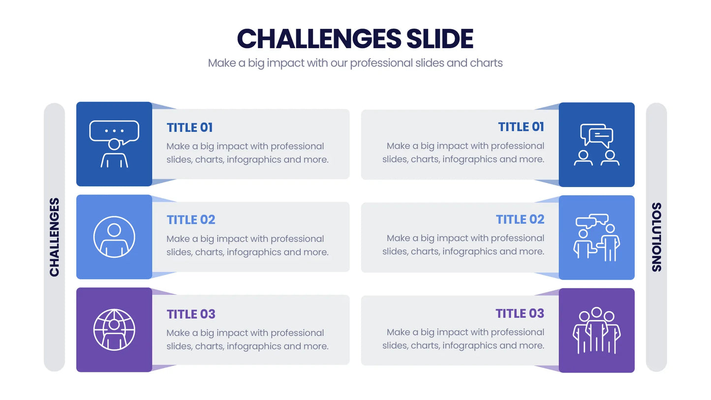 Challenges Infographic Templates PowerPoint slides