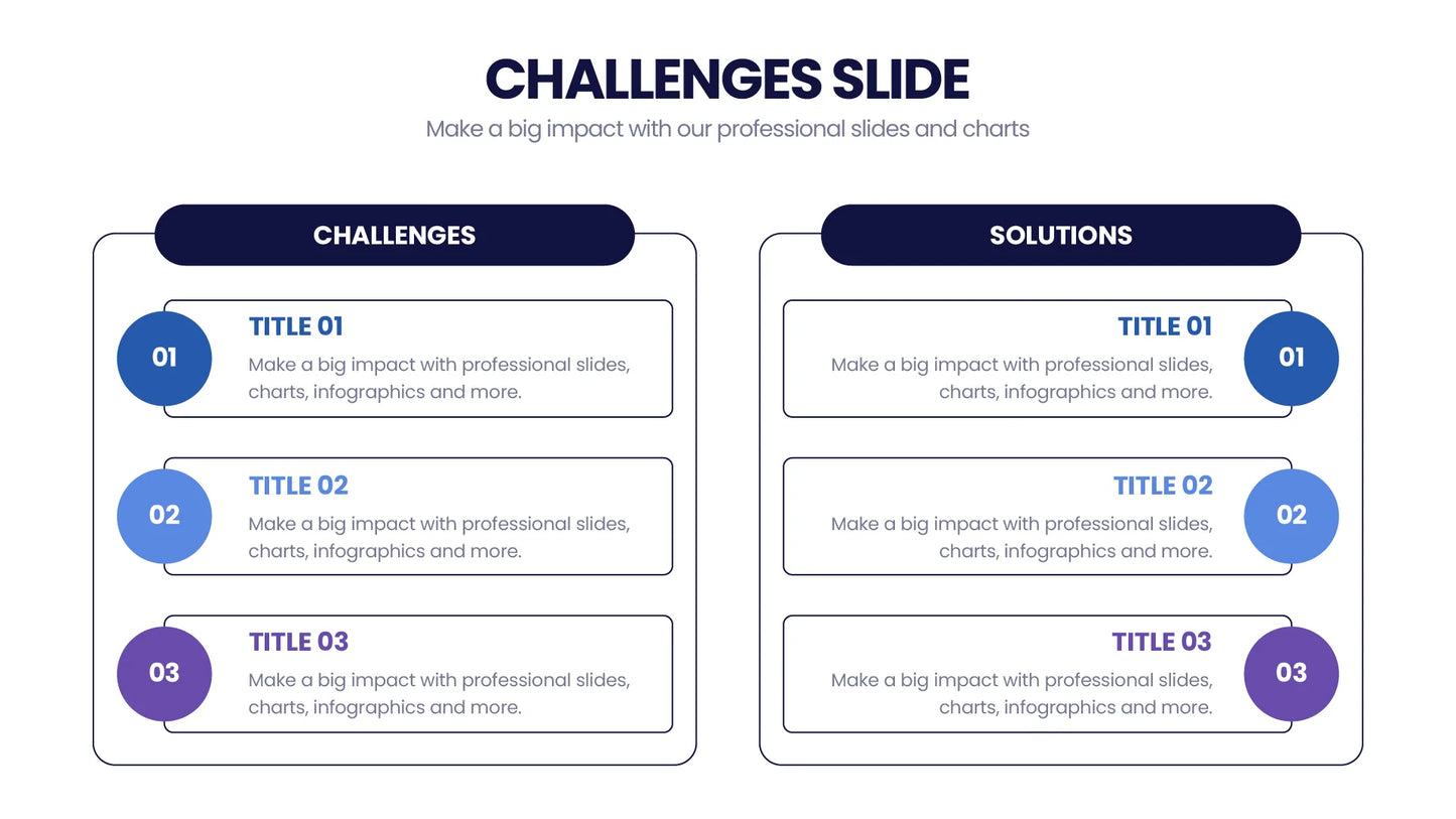 Challenges Infographic Templates PowerPoint slides