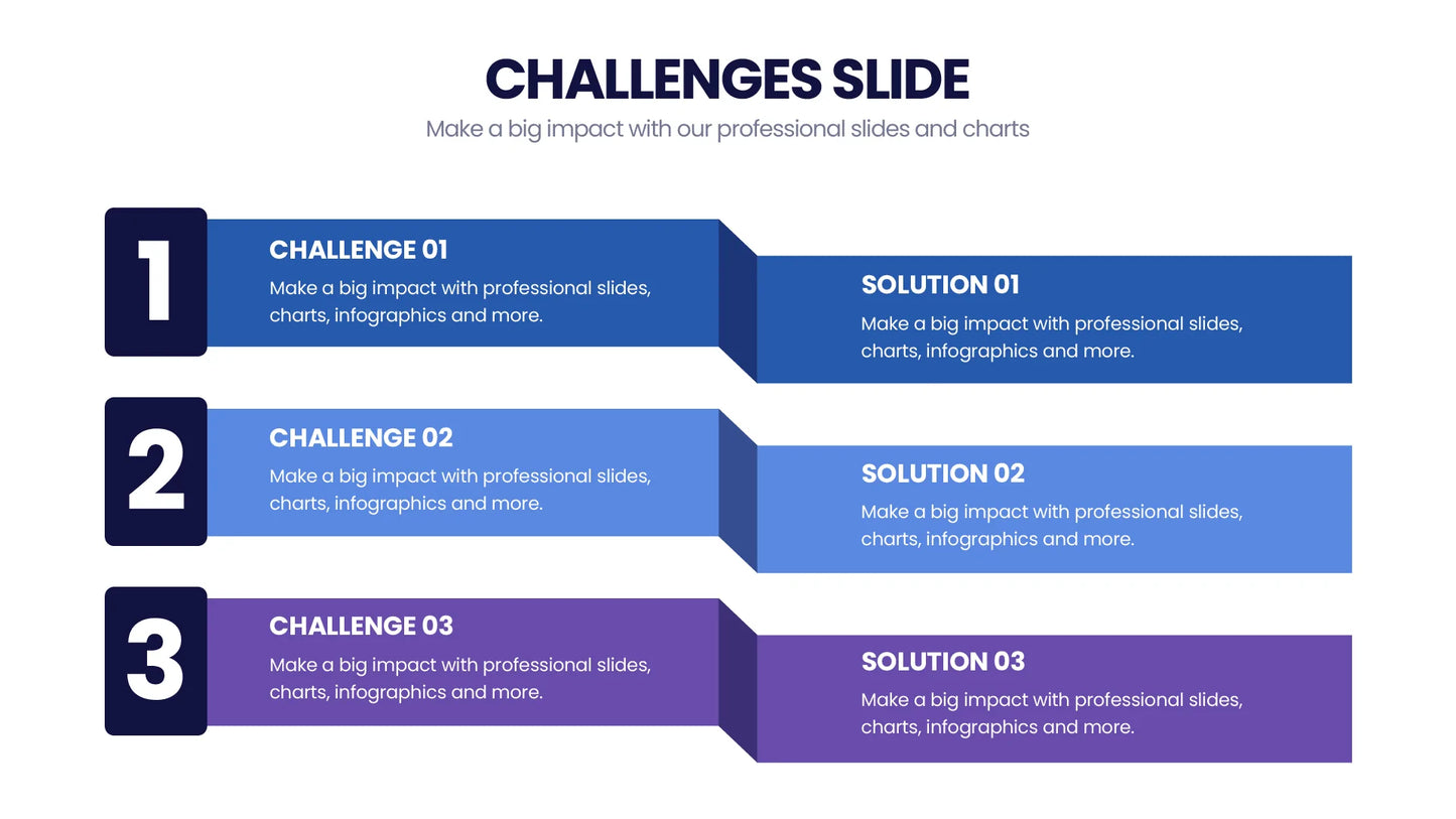 Challenges Infographic Templates PowerPoint slides