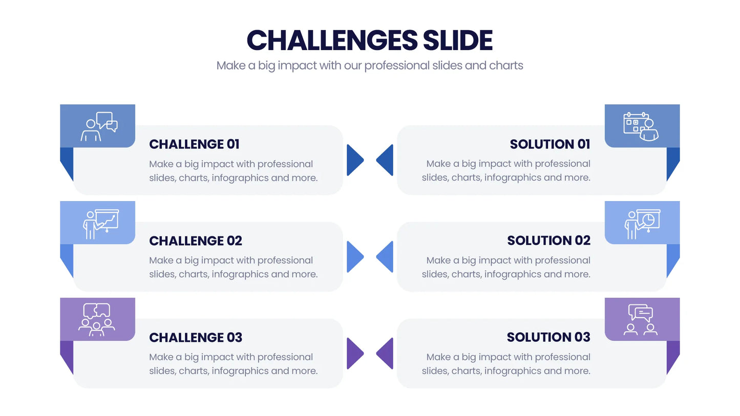 Challenges Infographic Templates PowerPoint slides