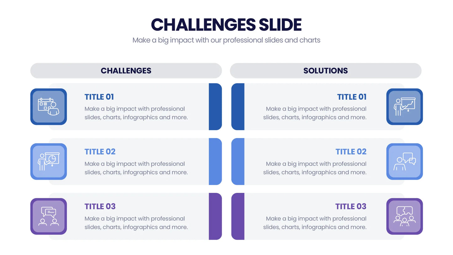 Challenges Infographic Templates PowerPoint slides