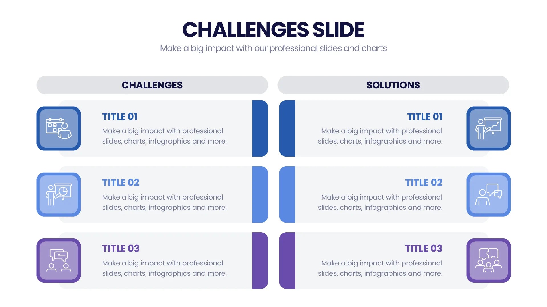 Challenges Infographic Templates PowerPoint slides