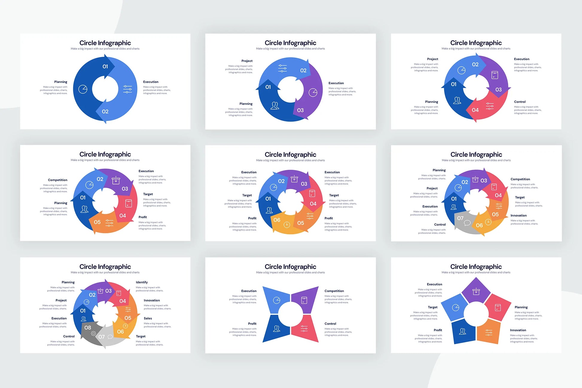 Circle Infographics for CANVA