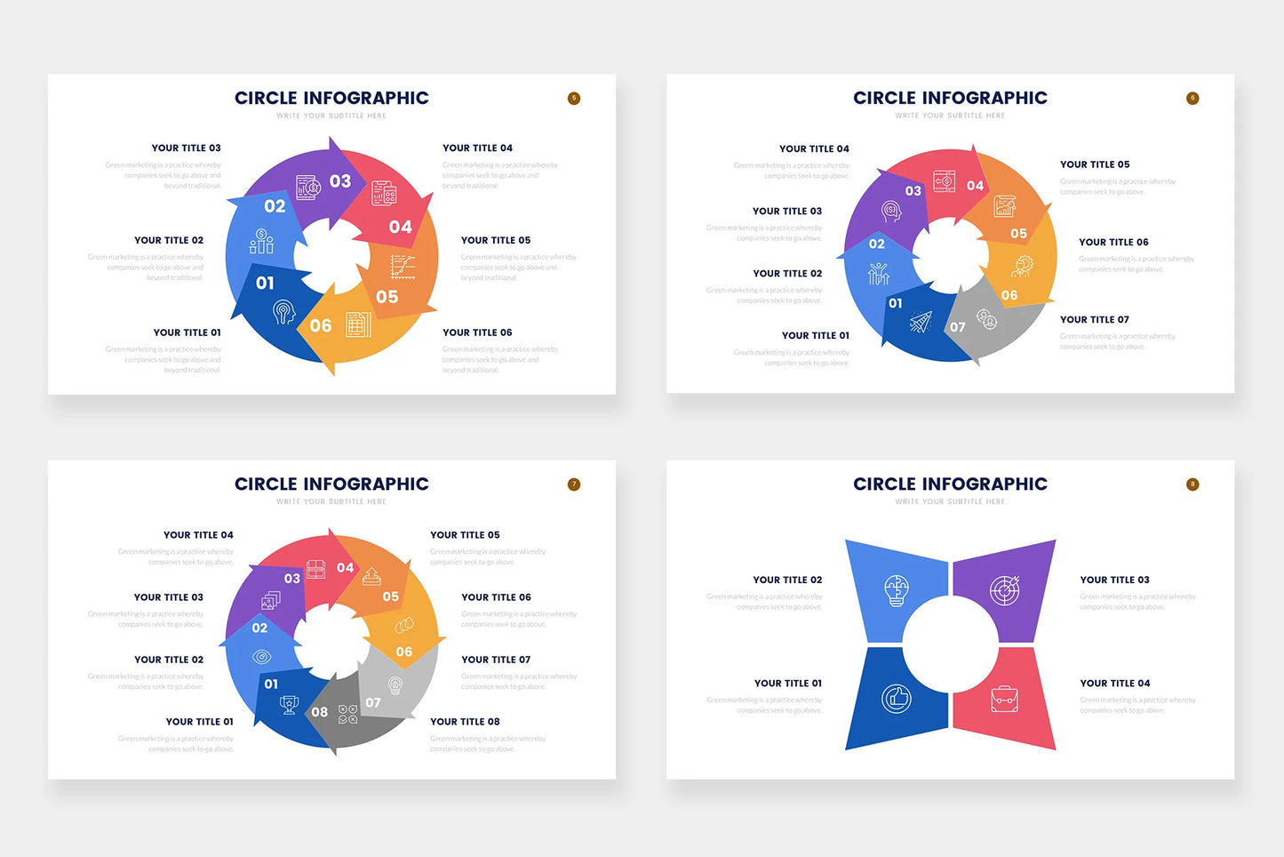 Circle Templates PowerPoint slides