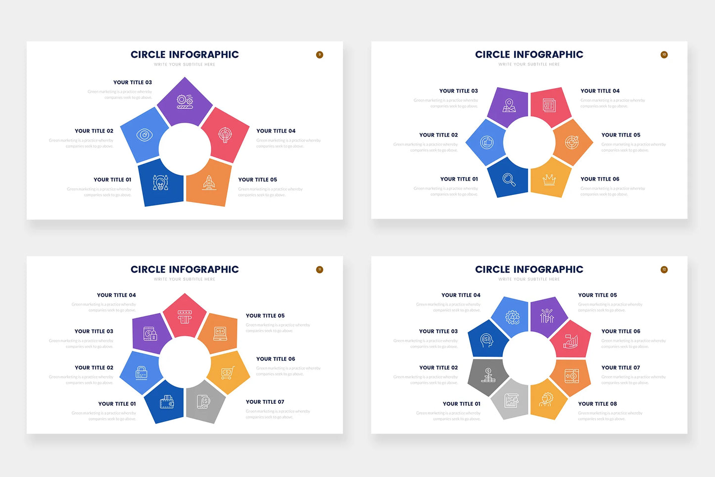 Circle Templates PowerPoint slides