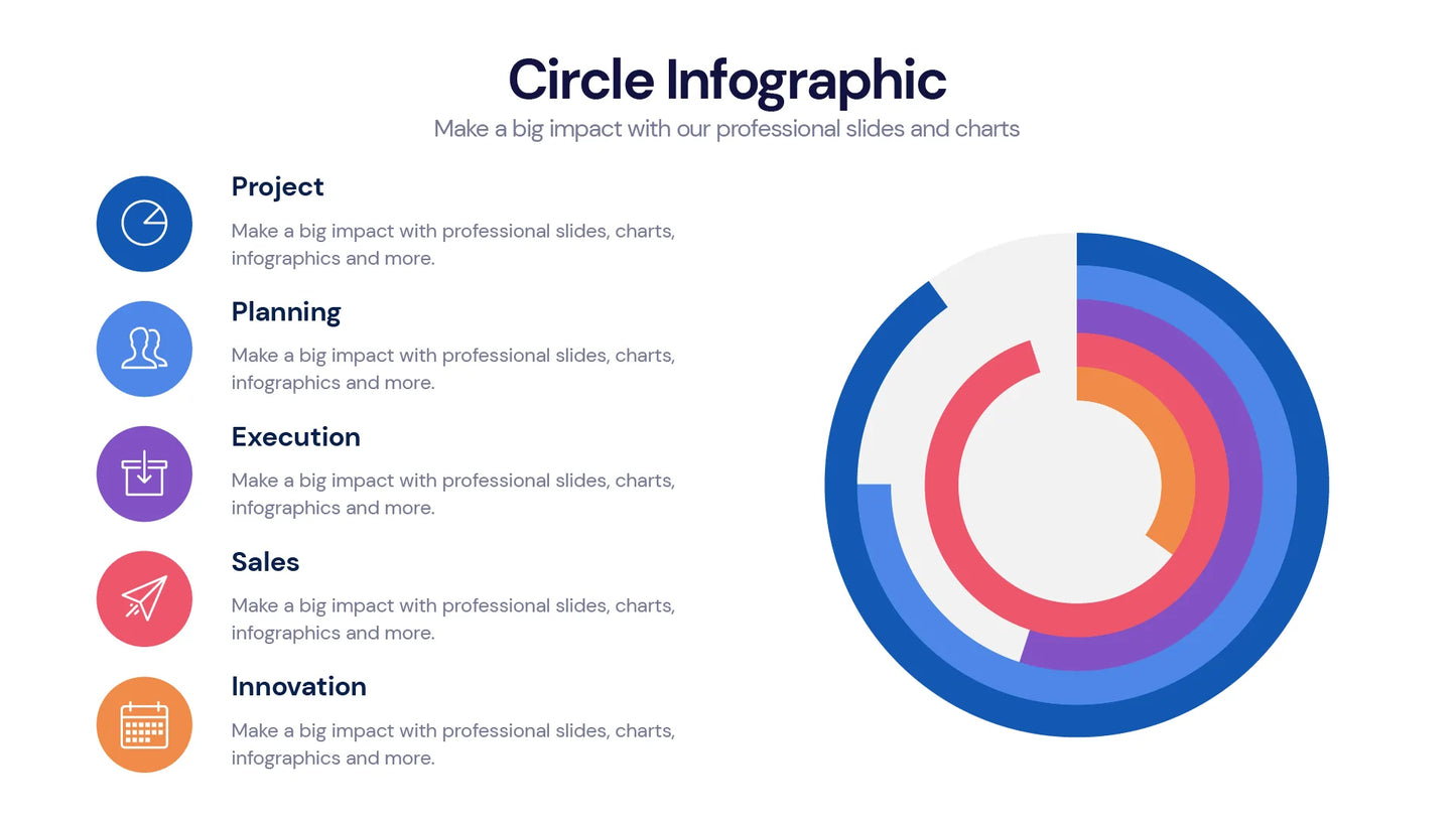 Circle Infographic templates