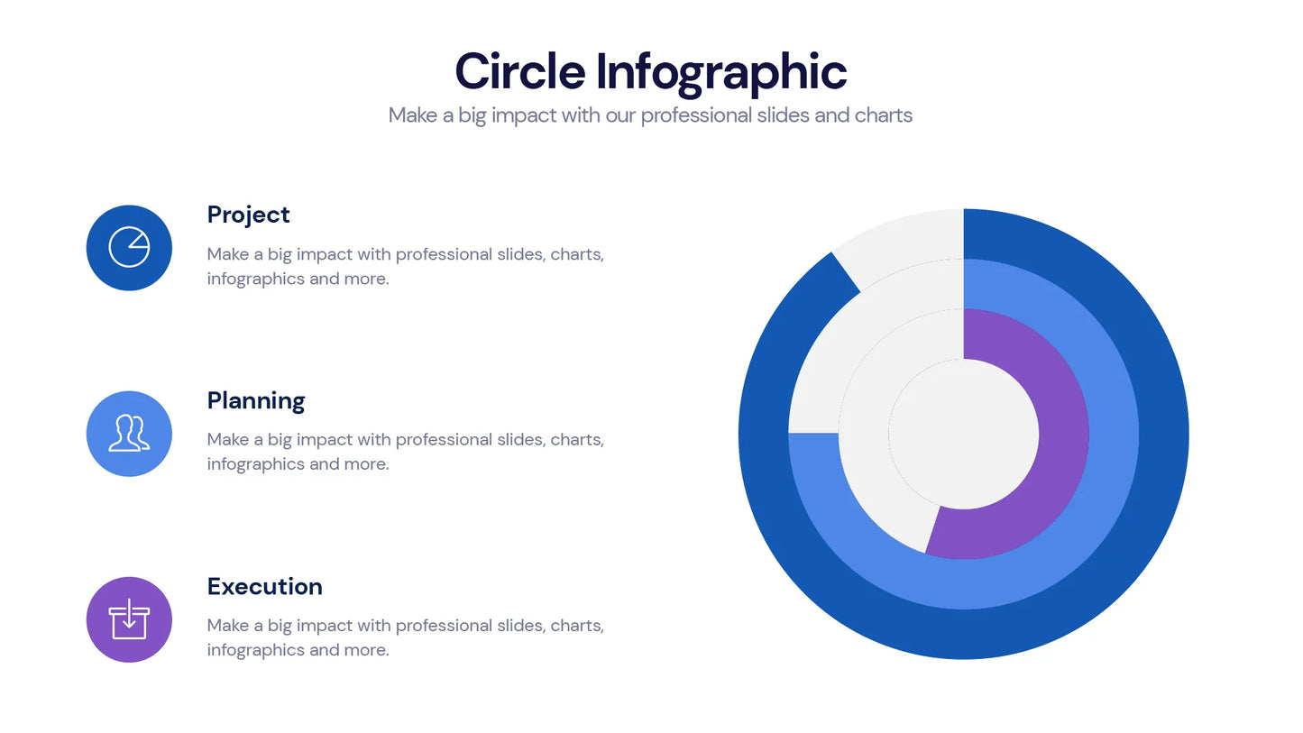 Circle Infographic templates